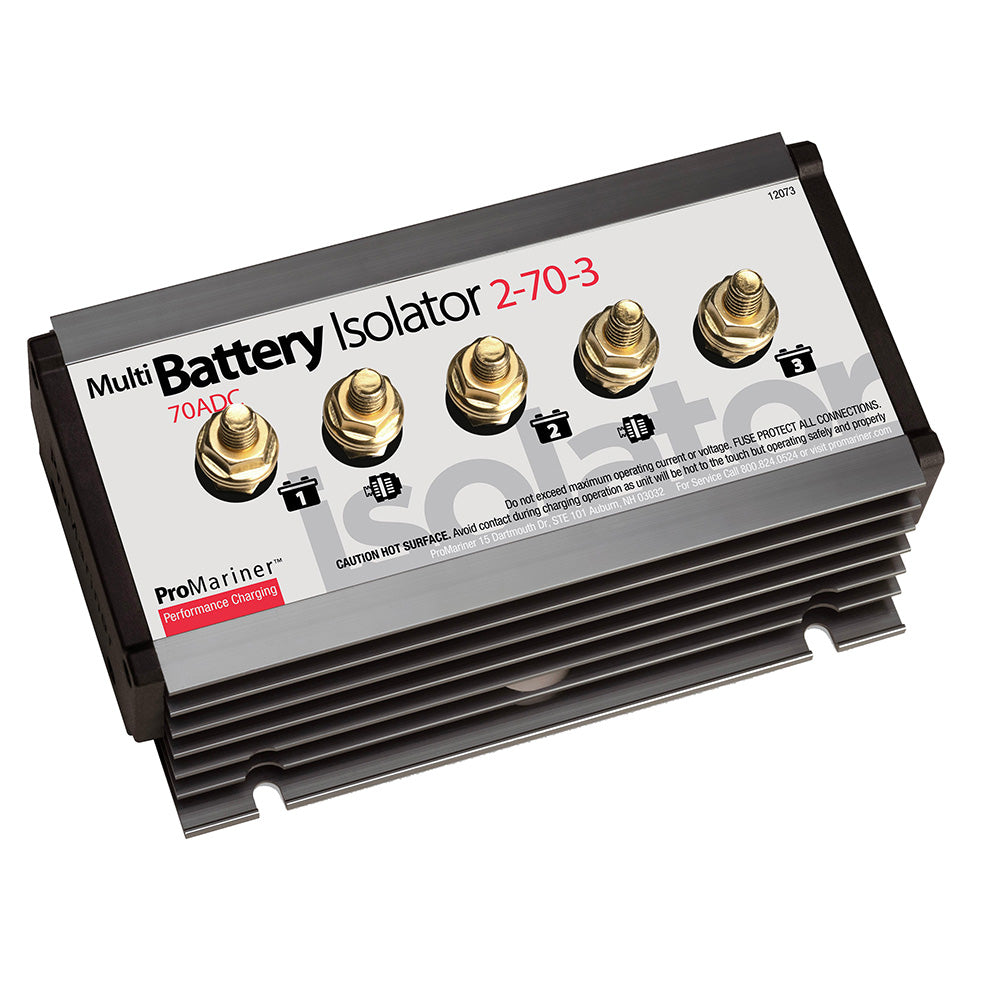 ProMariner Battery Isolator Part Number 12073 - 70 Amp Dual Alternator and Battery Management System