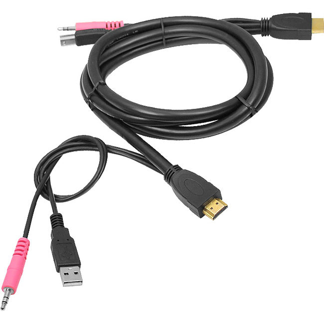 SIIG USB HDMI KVM Cable with Audio & Mic - Model CE-KV0211-S1