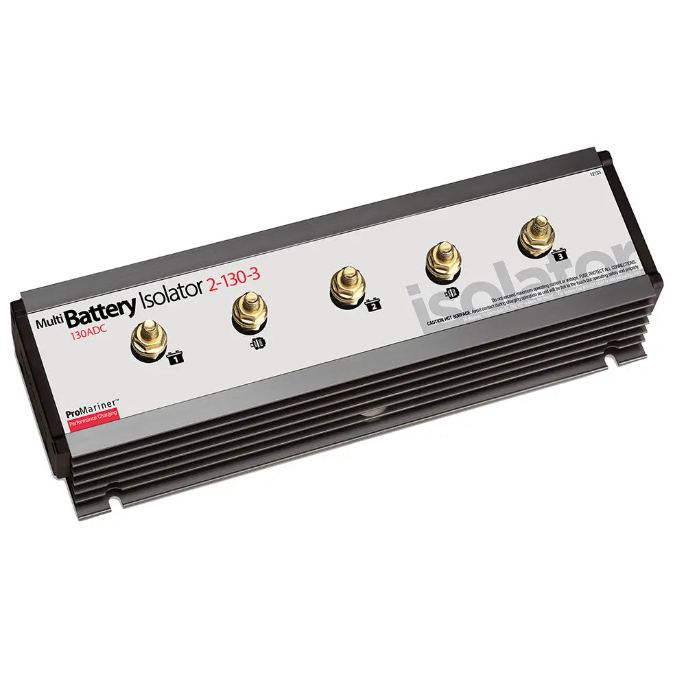 ProMariner Battery Isolator 130 AMP with Dual Alternator Support and Triple Battery Capacity