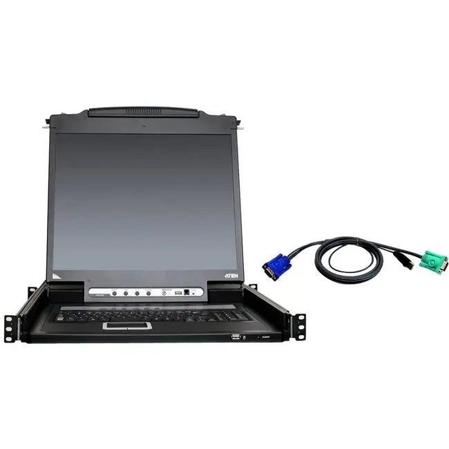 ATEN Technology CL5708NUKIT 8-Port 19-Inch LCD KVM Switch with Peripheral Sharing and Daisy Chaining