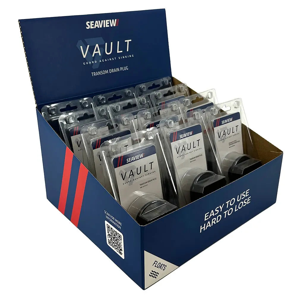 Seaview Vault Drain Plugs 12-Pack (SV101V) - Marine Transom Garboard Seals