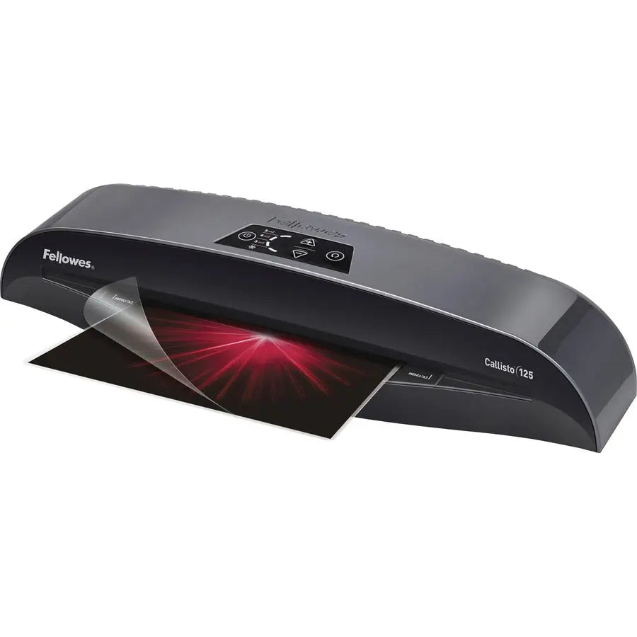 Fellowes Callisto 125 Laminator with Pouch Starter Kit – Compact Hot and Cold Laminator for Small Offices