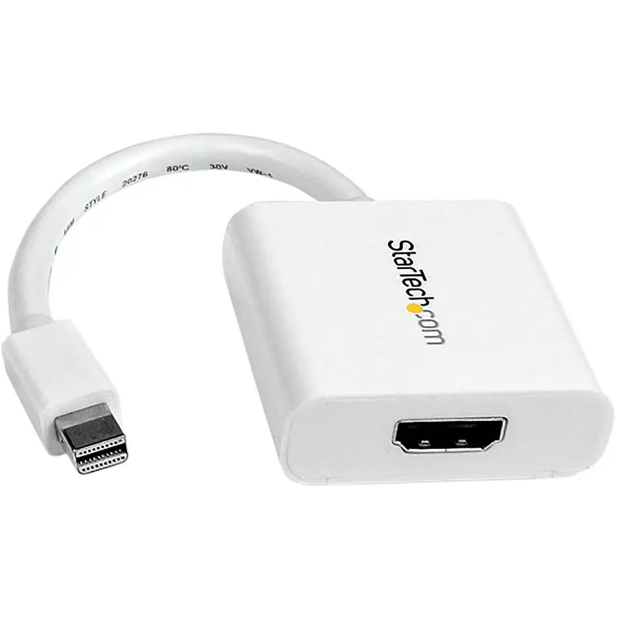 StarTech.com MDP2HDW Mini DisplayPort to HDMI Video Adapter Converter – White