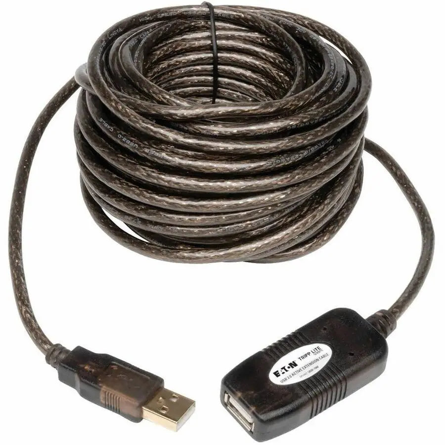 Eaton Tripp Lite Series USB 2.0 Active Extension Repeater Cable, 16 ft