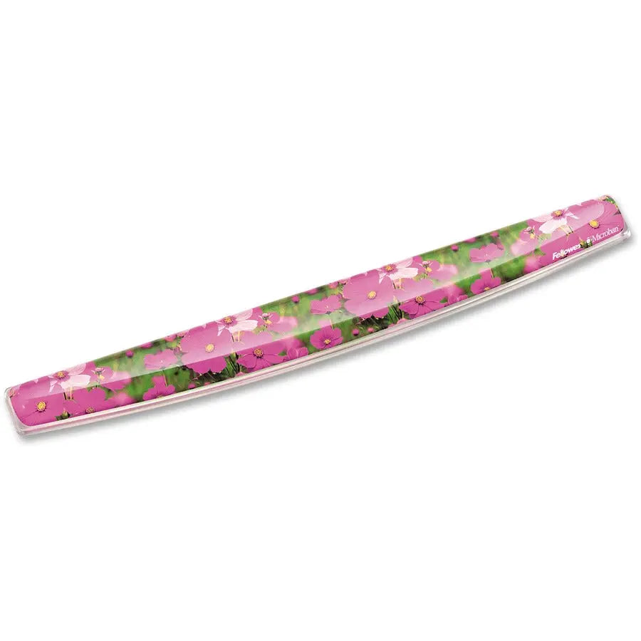 Fellowes Photo Gel Keyboard Wrist Rest with Microban - Pink Flowers, Part Number 9179101