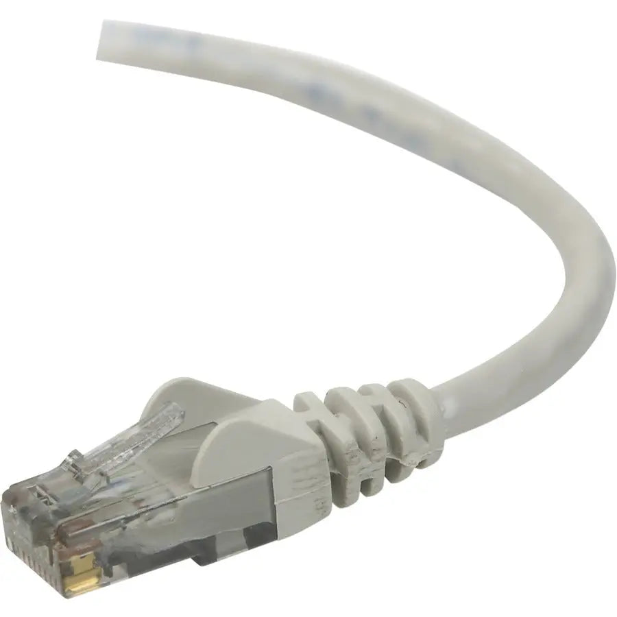 Belkin CAT6 Ethernet Patch Cable, RJ45, M/M – 1 Foot Gray Network Cable for Gigabit Ethernet
