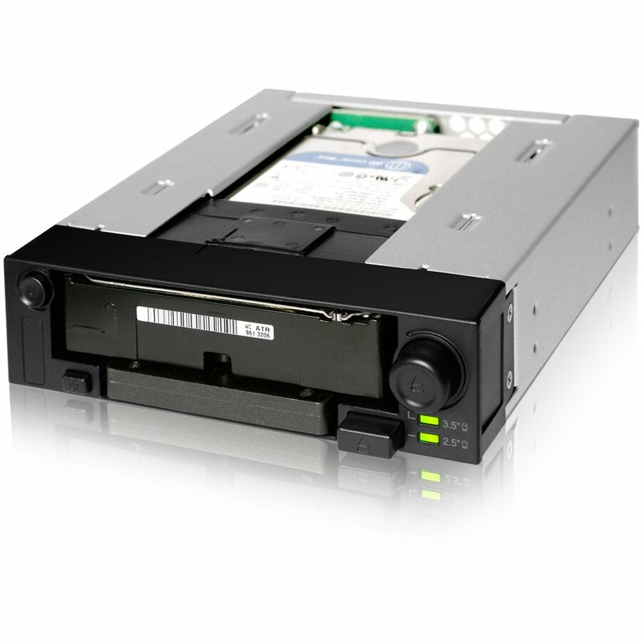 Icy Dock MB971SP-B DuoSwap 2.5"/3.5" SATA Hot Swap Drive Caddy - Internal Black