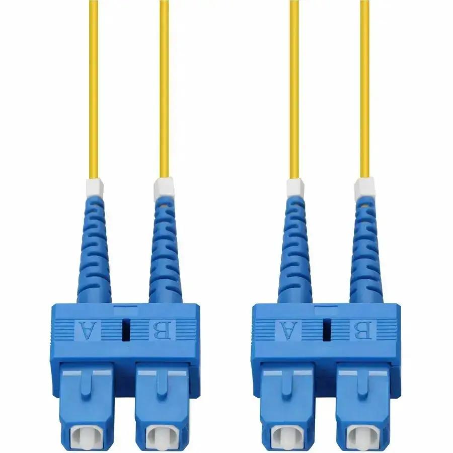 AddOn 3m SC to SC Yellow OS2 Duplex Fiber Patch Cable - Riser Rated, SMF, OFNR by AddOn