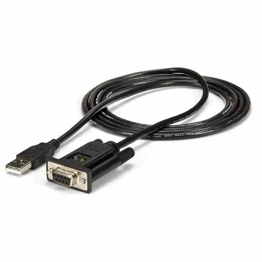 StarTech.com 6ft (1.8m) USB to Null Modem RS232 Serial Adapter Cable with FTDI - Model ICUSB232FTN by StarTech.com