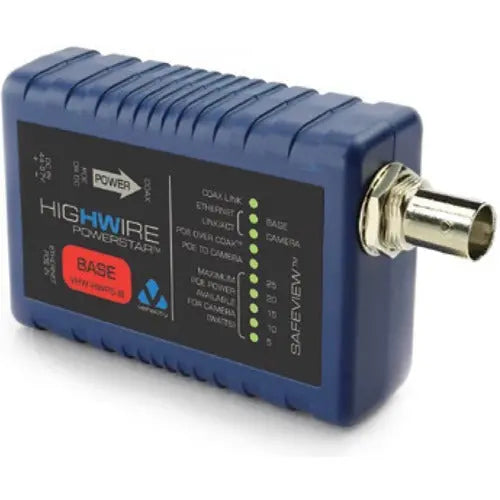 Veracity HIGHWIRE PowerStar Base Unit for IP Cameras with Power over Coax Technology