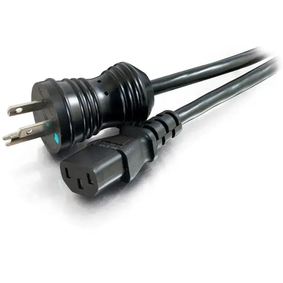 Legrand Group C2G 8ft 16 AWG Coiled Hospital Grade Power Cord (NEMA 5-15P to IEC320C13) - Black by Legrand Group