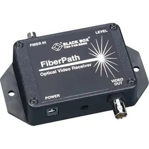 Black Box FiberPath Receiver (Without Power Supply) – Video Extender for Long-Distance Fiber Optic Transmission