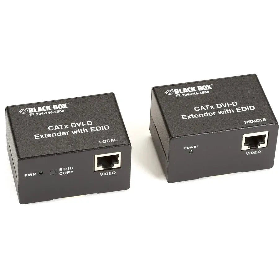 Black Box CATx DVI-D with DDC SL Extender Kit – 1920 x 1200 Resolution, 164 ft Max Distance