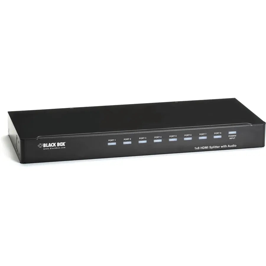 Black Box AVSP-HDMI1X8 1 x 8 HDMI Splitter with Audio for Multi-Display HD Video and Audio Distribution