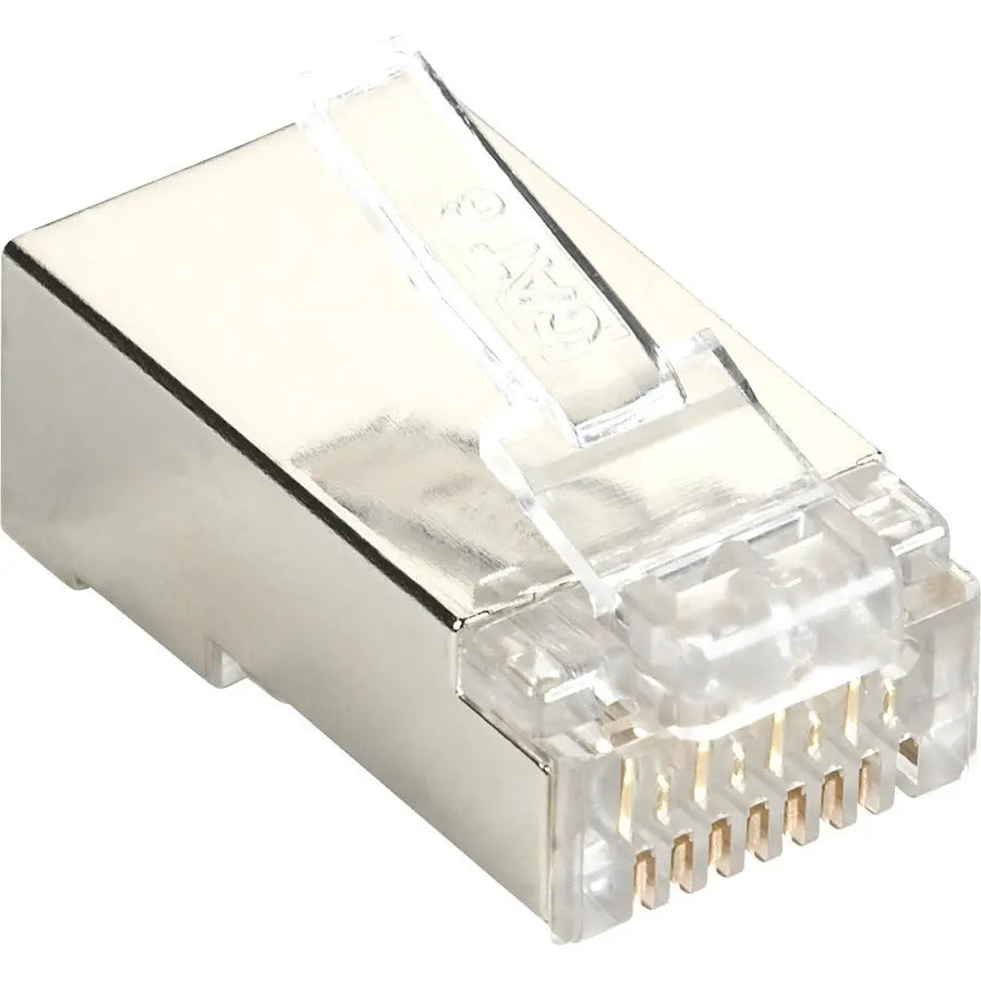Black Box CAT5e Modular Plug for Round Solid & Stranded Cable - Shielded, 100-Pack