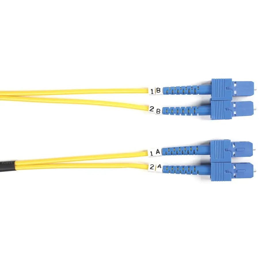 Black Box Fiber Optic Duplex Patch Network Cable FOSM-002M-SCSC – High-Performance OS2 Single-Mode Cabling for Gigabit and 10 Gb Networks