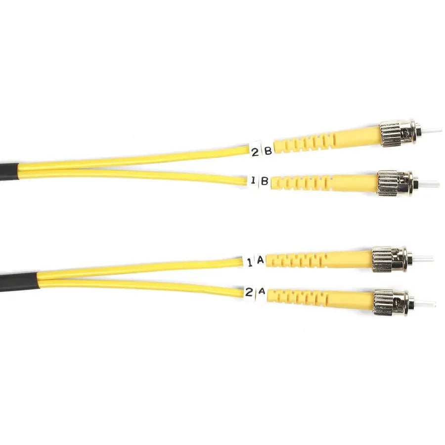 Black Box Fiber Optic Duplex Patch Network Cable FOSM-003M-STST – Single-Mode OS2 9/125 Micron, 2.0-mm Zipcord, Riser Rated, High-Bandwidth Connectivity
