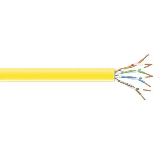 Black Box CAT6 250-MHz Solid Bulk Ethernet Cable - Yellow, 1,000 ft