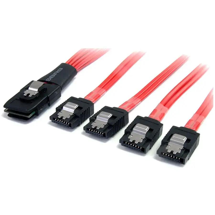 StarTech.com SAS8087S4100 1m SFF-8087 to 4x SATA SAS Cable for Reliable Data Transfer by StarTech.com
