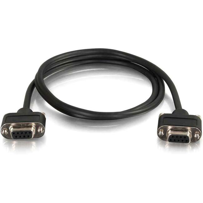Legrand Group C2G 10ft CMG-Rated RS232 DB9 Null Modem Cable with Low Profile Connectors - In Wall F/F