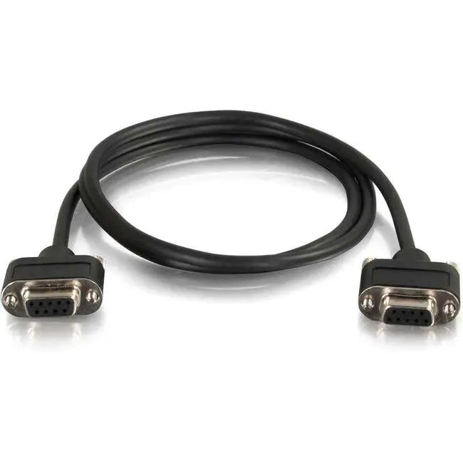 C2G 3ft RS232 DB9 Null Modem Cable with Low Profile Connectors - In-Wall CMG-Rated by Legrand Group