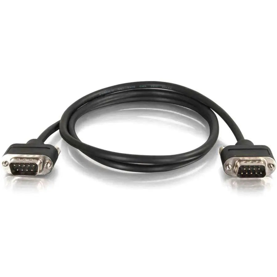Legrand Group C2G 3ft CMG-Rated DB9 Low Profile Null Modem M-M Data Transfer Cable