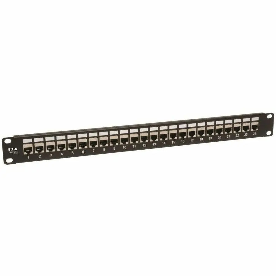 Eaton Corporation Tripp Lite N254-024-SH 24-Port Shielded Cat6 Feed-through Patch Panel by Eaton Corporation