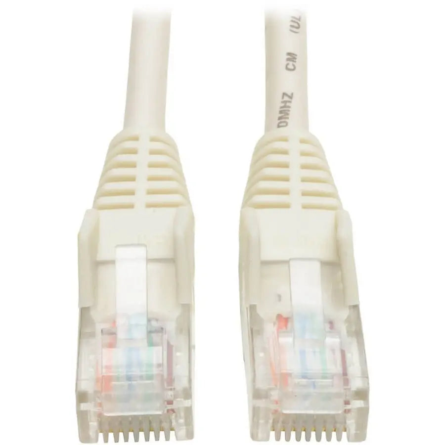 Eaton Corporation Tripp Lite N001-007-WH 7 ft. Cat5e Snagless Ethernet Patch Cable, 350 MHz, White