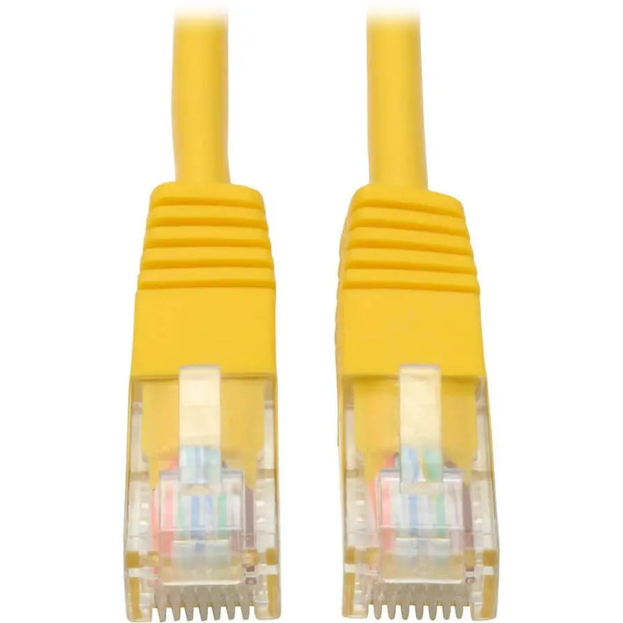 Eaton Tripp Lite Series 15-ft. Cat5e Ethernet Cable (RJ45 Male to Male) - Yellow, 350MHz, UTP, RoHS Compliant