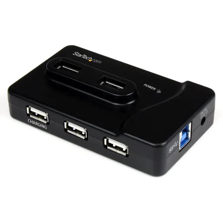 StarTech.com ST7320USBC 6-Port USB 3.0/2.0 Combo Hub with Charging Port and External Power Adapter by StarTech.com