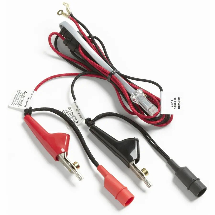 Fluke Networks LEAD-ABNPRJ11 Test Leads with RJ-11 Plug, Angled Bed-of-Nails & Piercing Pin Clips