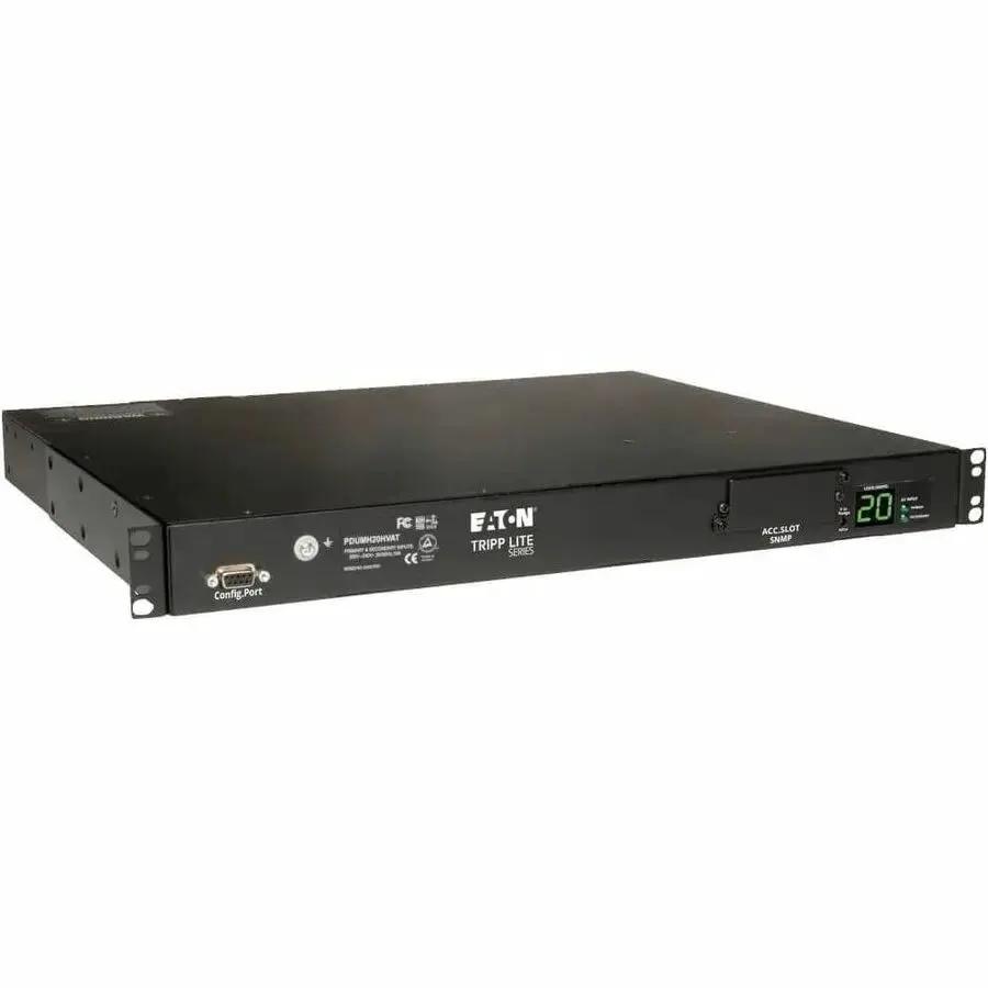 Eaton Corporation Tripp Lite PDUMH20HVAT Metered Auto Transfer Switch PDU with 10 Outlets and Redundant Power Support by Eaton Corporation