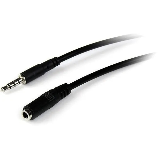 StarTech.com MUHSMF2M 2m 3.5mm 4-Pole TRRS Headset Extension Cable (M/F) for Smartphones and Laptops