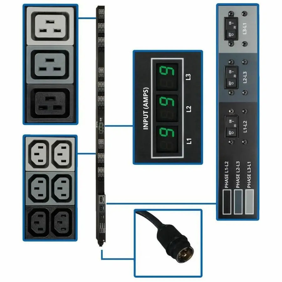 PDU 3-PHASE METERED 12.6KW     PERP