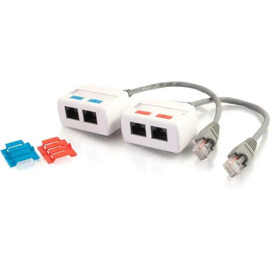 Legrand Group C2G RJ45 Network Combiner Kit - 2-Port Ethernet Splitter for Sharing a Single Cable by Legrand Group