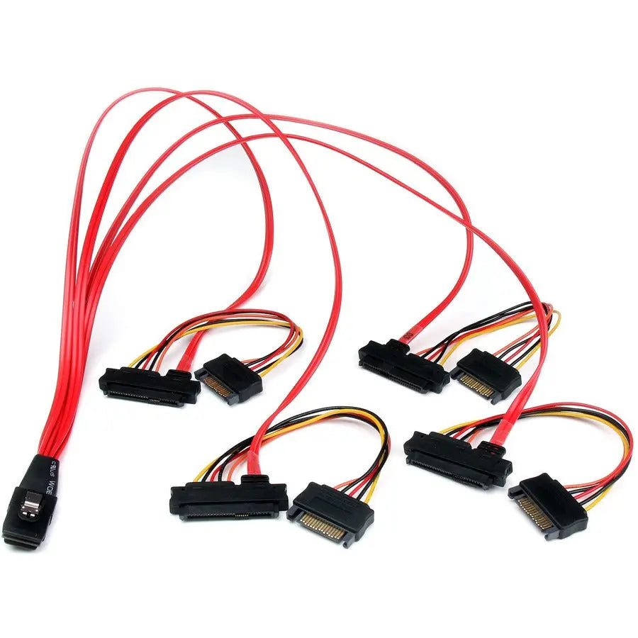 StarTech.com 50cm Internal SCSI Mini SAS to 4x SFF-8482 Cable - SFF8087 to SATA Power & Data Connectors