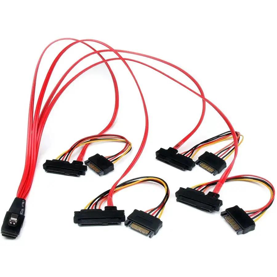 StarTech.com 50cm Internal SCSI Mini SAS to 4x SFF-8482 Cable - SFF8087 to SATA Power & Data Connectors by StarTech.com
