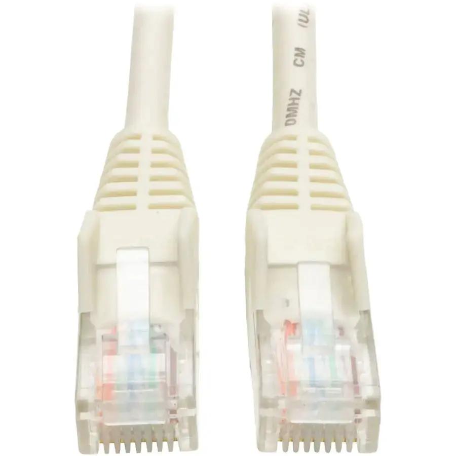 Eaton Tripp Lite Series 3-ft. Cat5e Snagless Ethernet Patch Cable with RJ45 Connectors - White by Eaton Corporation