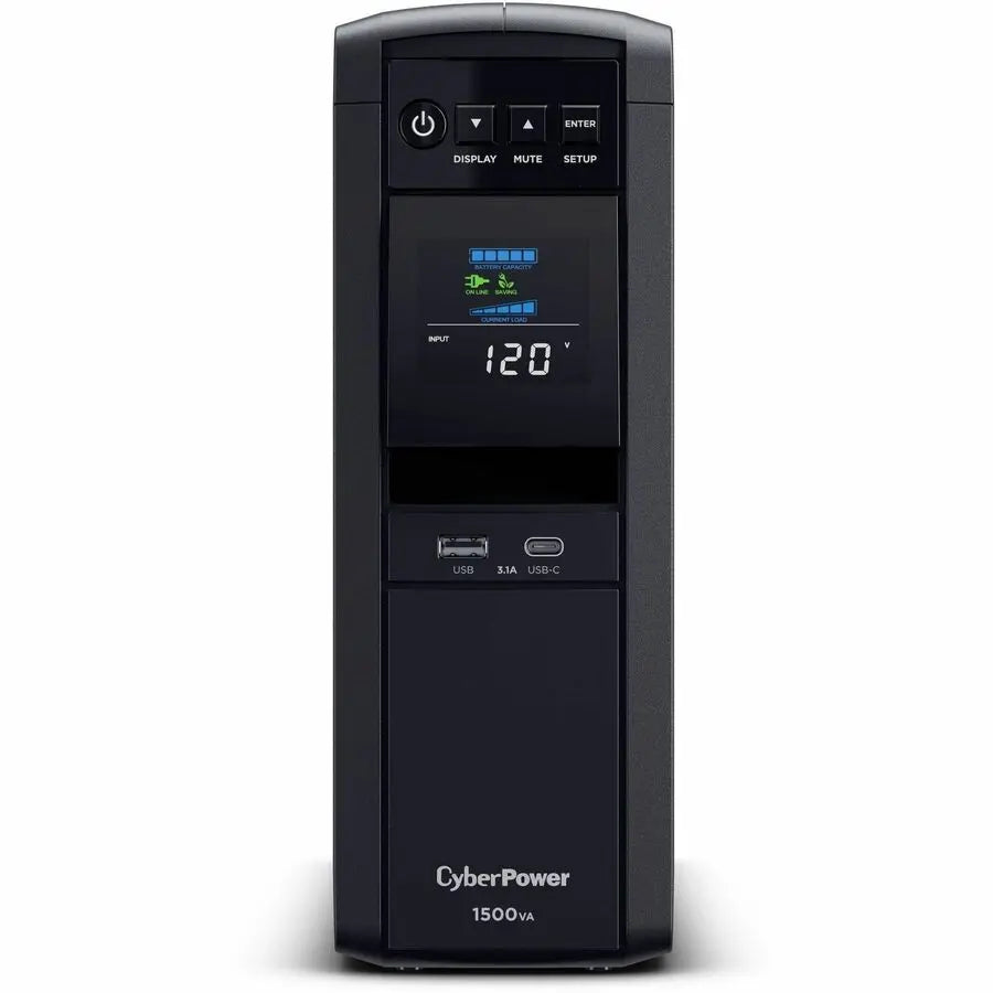 CyberPower CP1500PFCLCDTAA TAA Compliant Line-Interactive UPS System with Pure Sine Wave Output