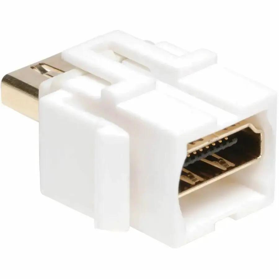 Eaton Tripp Lite Series HDMI Keystone Wallplate Coupler, White (F/F) by Eaton Corporation