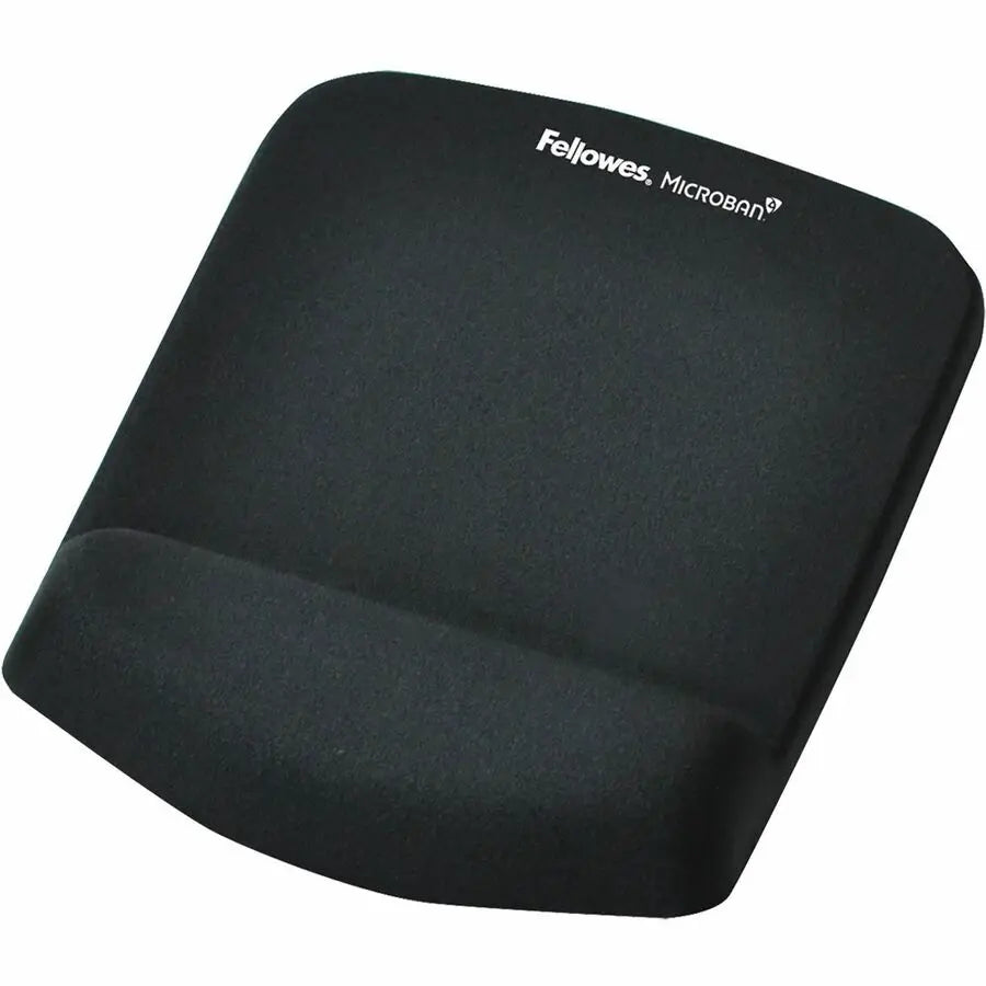 Fellowes PlushTouch Foam Mouse Pad Wrist Support with MICROBAN – Black (Part 9252001)
