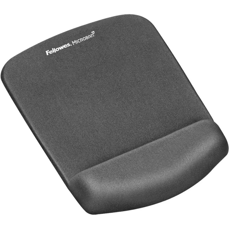Fellowes PlushTouch Foam Mouse Pad Wrist Support with Microban - Graphite (Part #9252201)