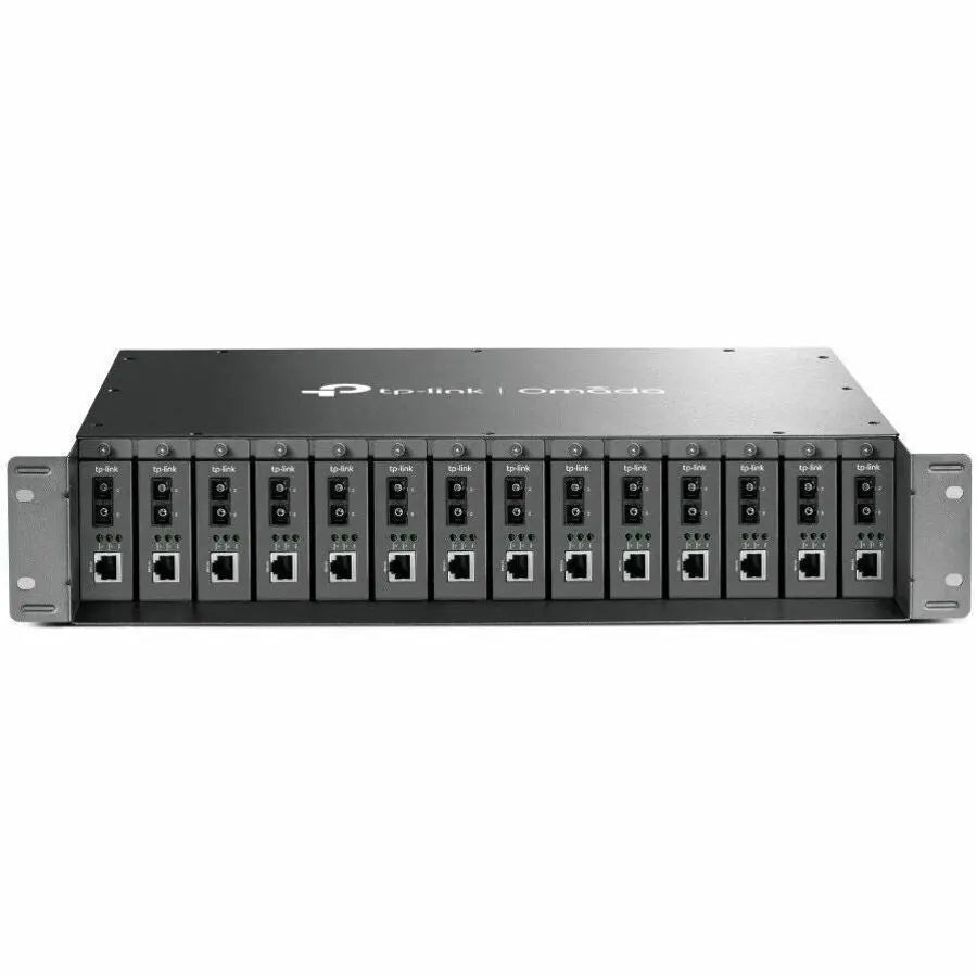 TP-LINK TL-MC1400 14-Slot Rackmount Media Converter Chassis for Omada Network Expansion