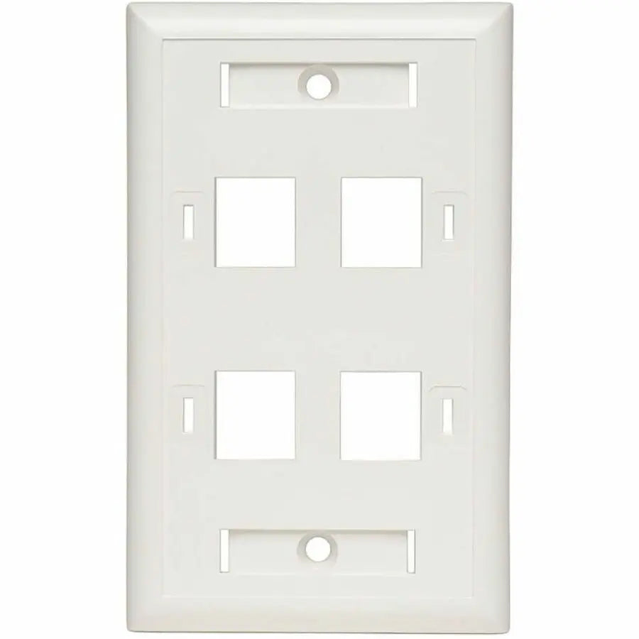 4PORT RJ45 KEYSTONE WALL PLATE MNT