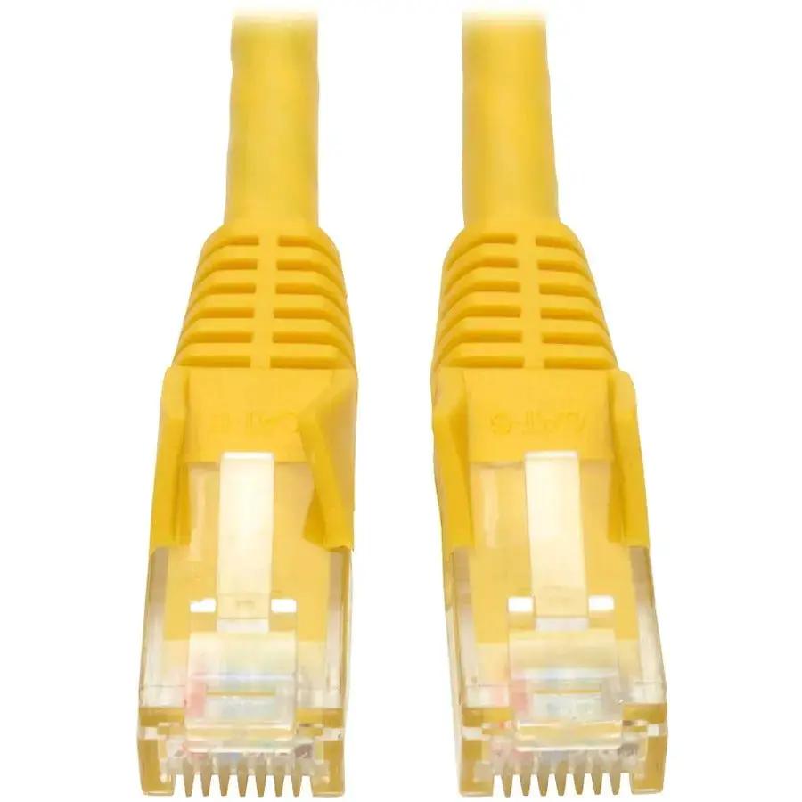Eaton Corporation Tripp Lite N201-015-YW 15 ft. Cat6 Gigabit Snagless Molded Ethernet Cable - Yellow by Eaton Corporation