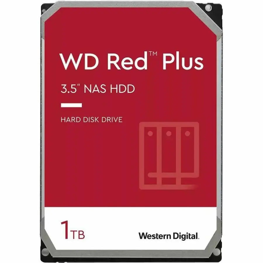 Western Digital WD Red Plus 1TB NAS Internal Hard Drive for 3.5-Inch Bays