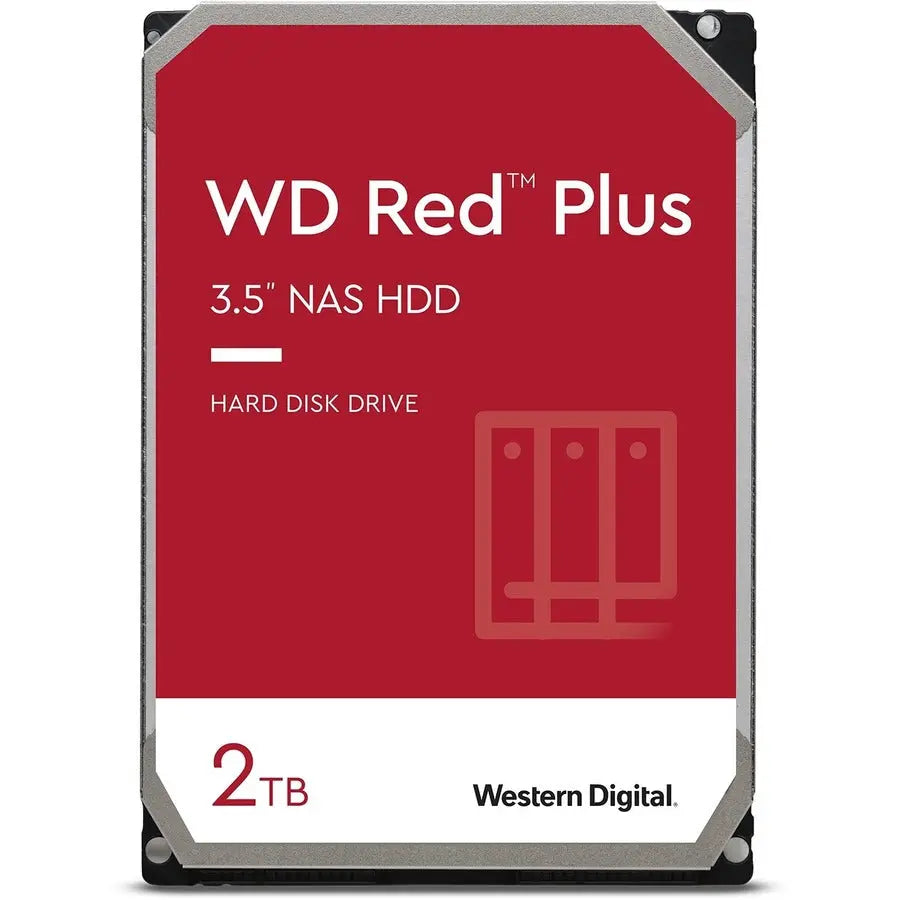 Western Digital Red Plus 2TB NAS Hard Drive (WD20EFRX) for Small and Medium Business NAS Systems