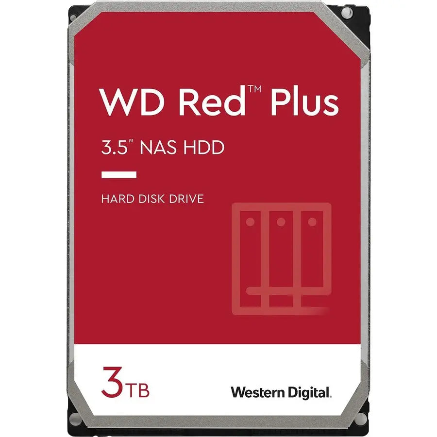 Western Digital Red Plus 3TB NAS Internal Hard Drive – WD30EFRX