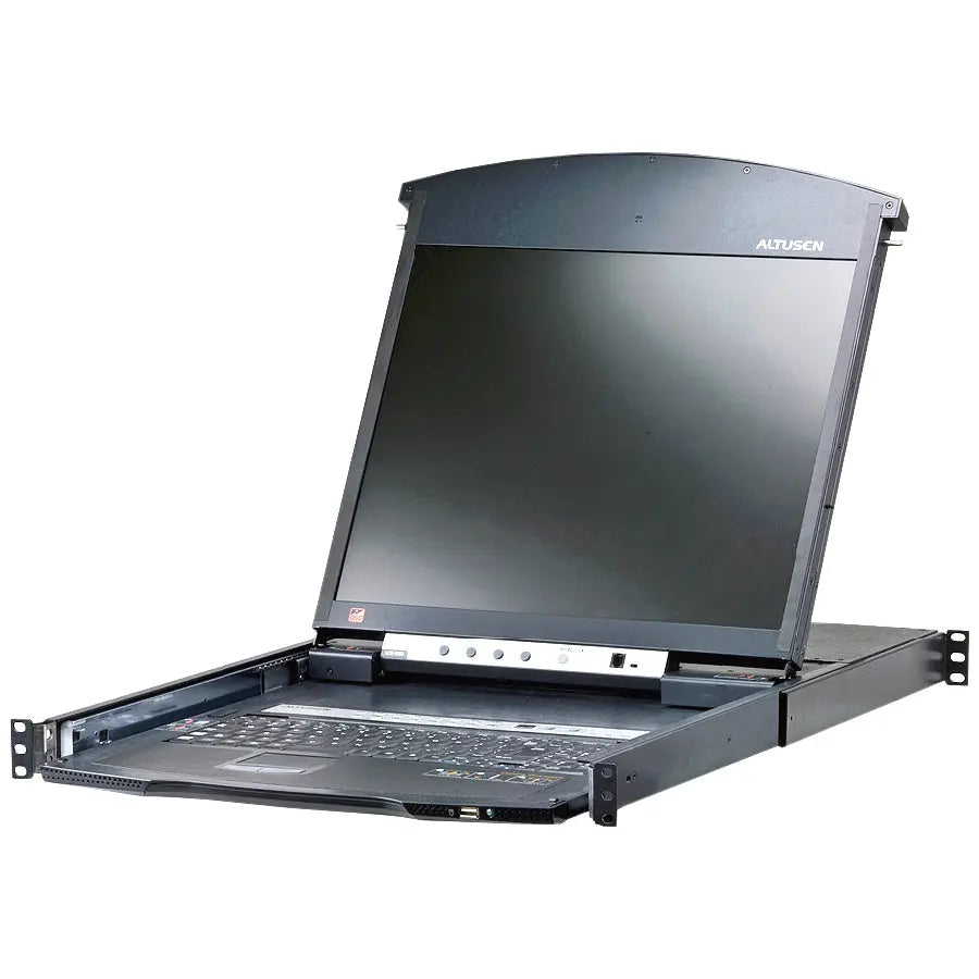 ATEN KL1508AiM 8-Port 17-Inch Dual Rail LCD KVM Switch with Rack Mount for Secure Data Center Control