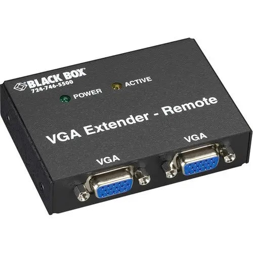 Black Box Corporation AC555A-REM-R2 VGA Receiver, 2-Port for Extended Video Transmission